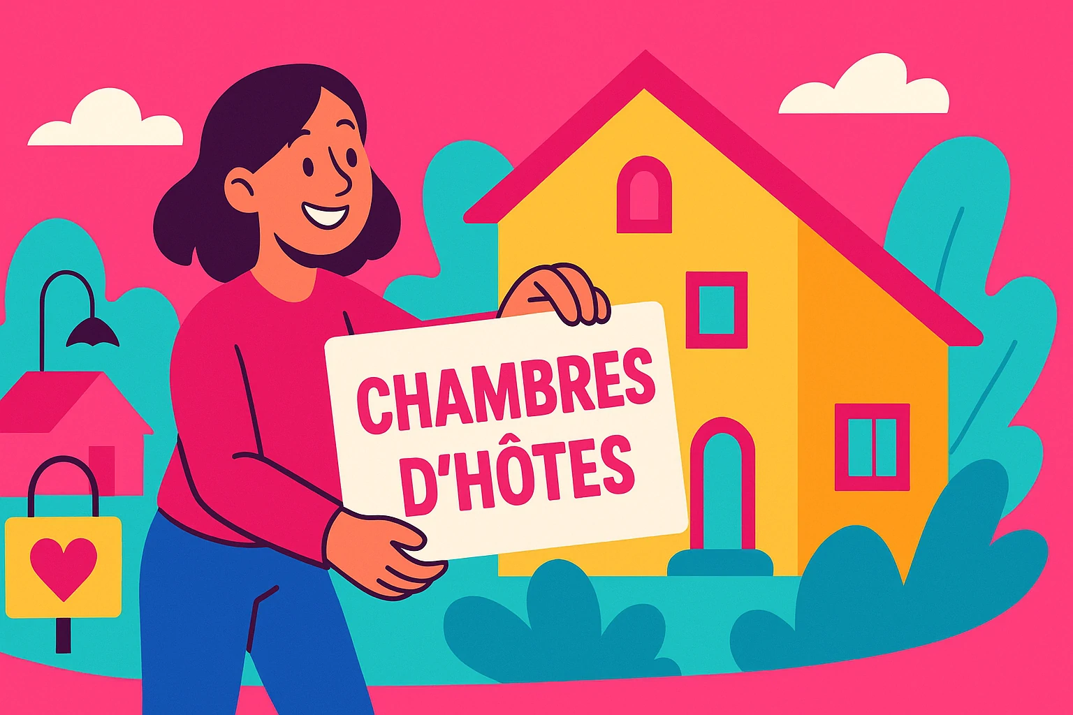 Ilustração para base de correio eletrónico 1099 Casas de campo e casas de hóspedes na região Bourgogne-Franche-Comte