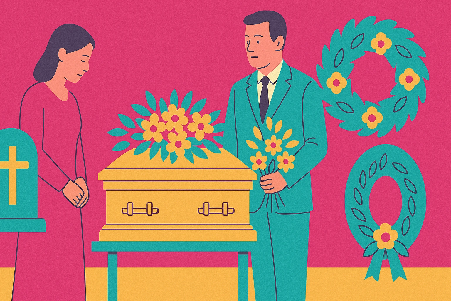 Ilustração para base de correio eletrónico 8111 Entreprise de pompes funèbres em France